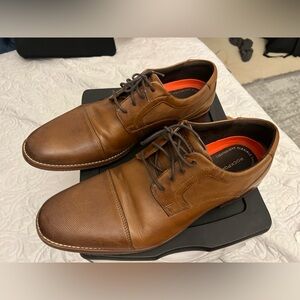 Rockport BX2426 Sheldyn Cap Toe Dress Shoes Oxfords Size 13 Brown